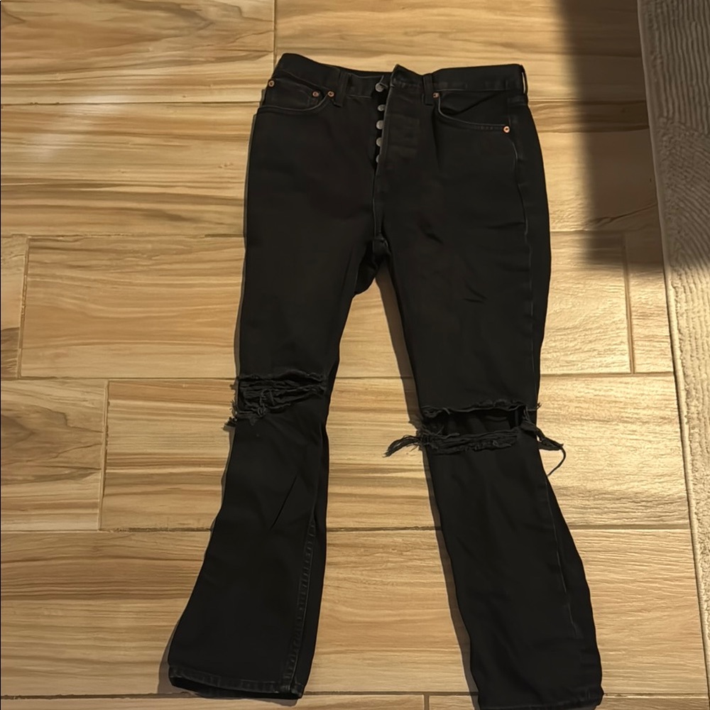 Topshop Dad distressed jeans